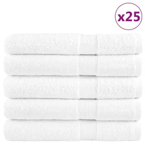 Premium Towels SOLUND 25pcs White 100x200cm 600gsm