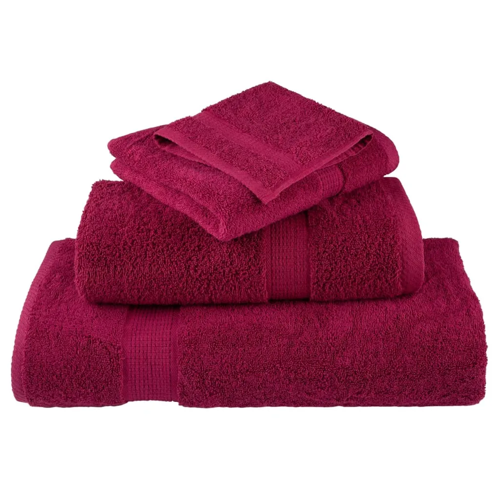 Premium Towels SOLUND 2pcs Bordeaux 100x200cm 600gsm