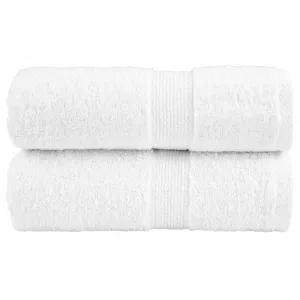 Premium Washcloths 2pcs White 30x30cm 600gsm 100% Cotton