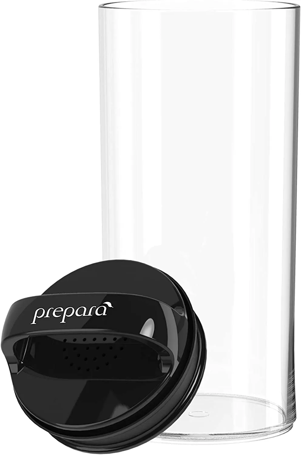 Prepara Evak Fresh Savor Small Tall Airtight Storage Canister – Black Gloss Handle – 1.05qt