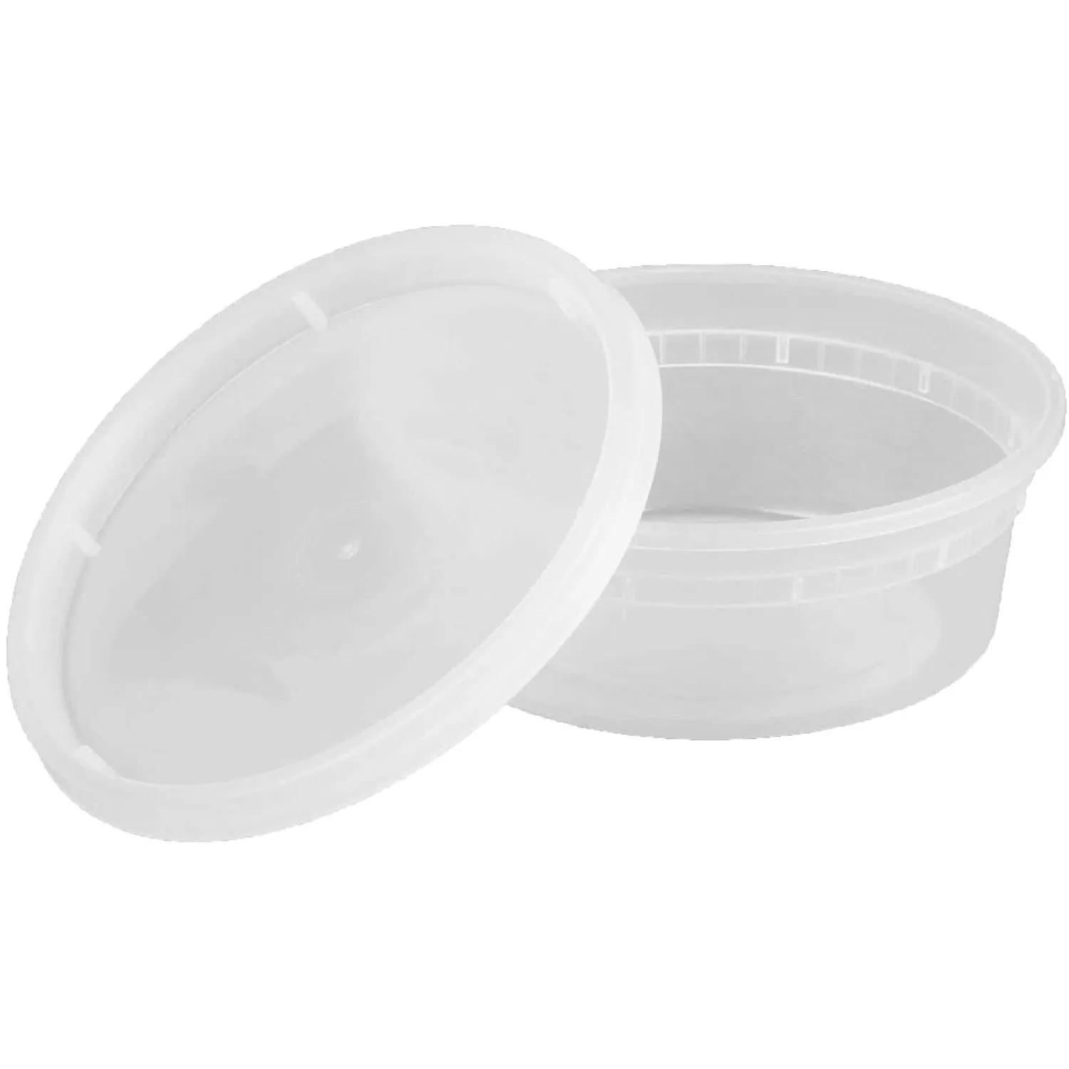 "BULK" Heavy Duty Deli Food Storage Containers with Lids 8oz