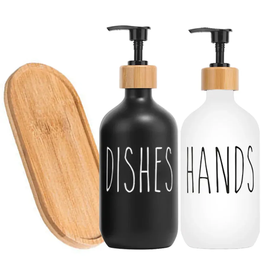 Refillable Dish and Hand Soap Dispensers