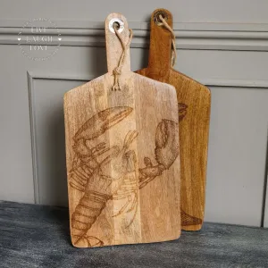 Rustic Wooden Chopping Boards with Engraved Nautical Designs