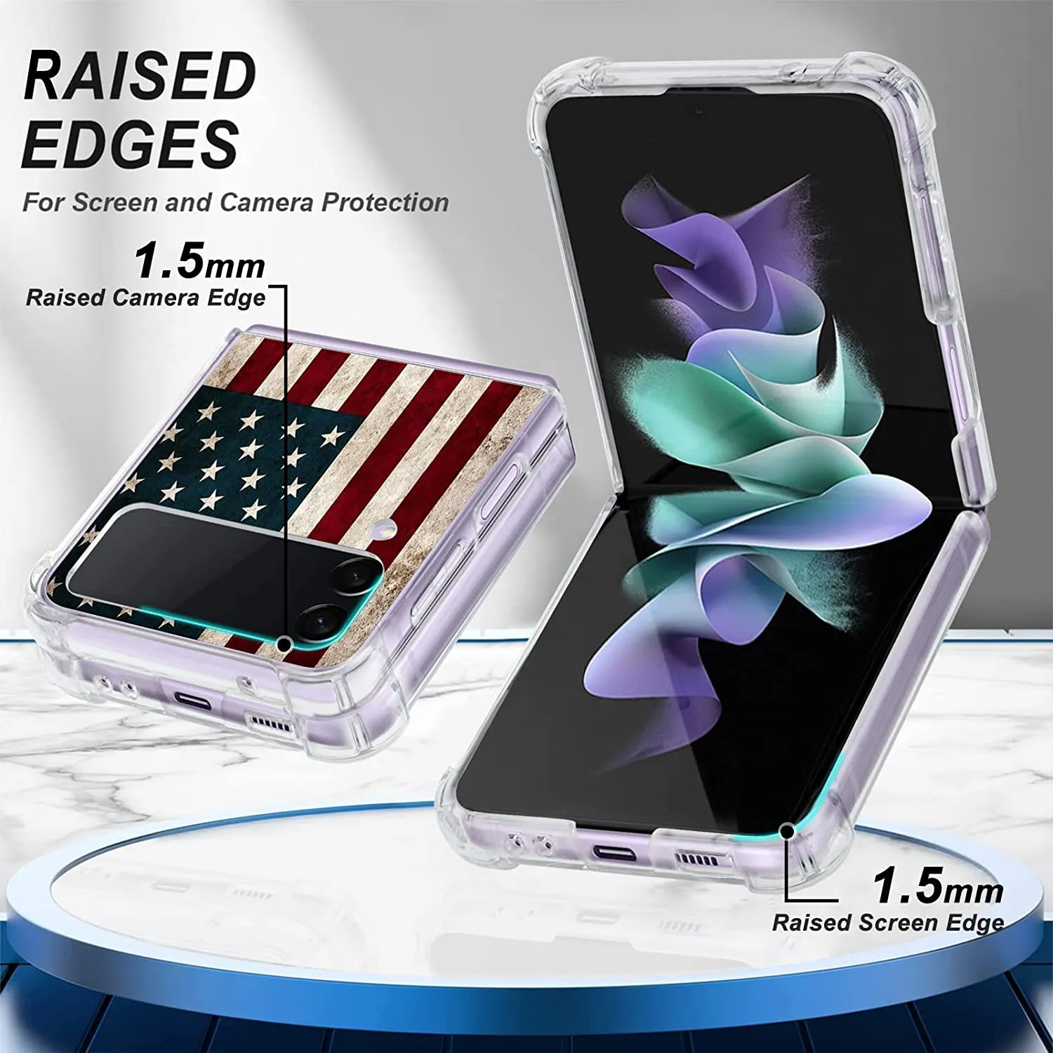 Samsung Galaxy Z Flip 4 Soft TPU Bumper Shockproof Protective Case