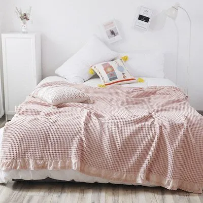 Soft 100% Cotton Knitted Blanket