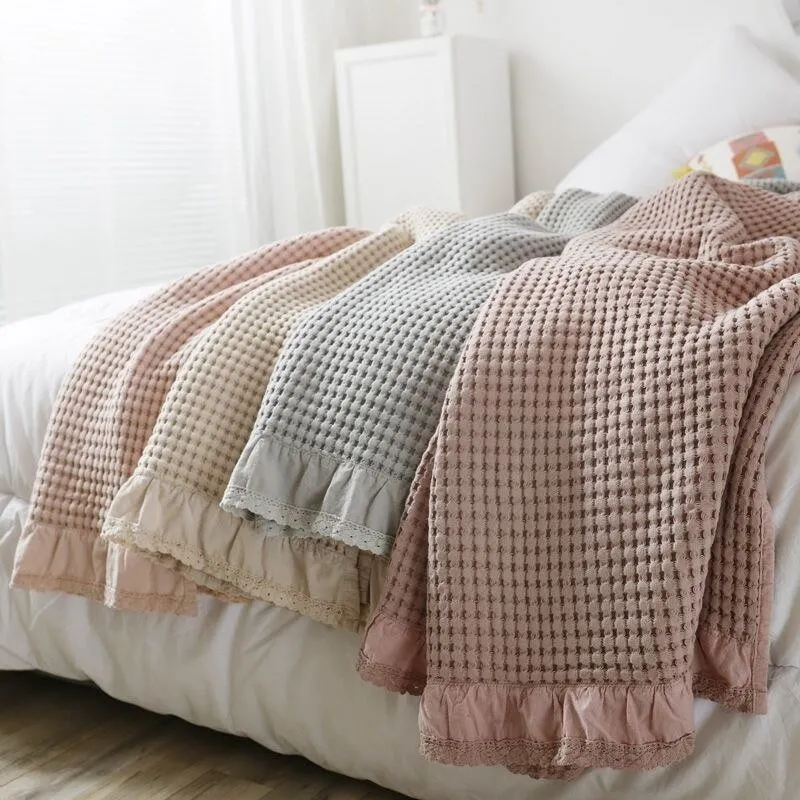 Soft 100% Cotton Knitted Blanket