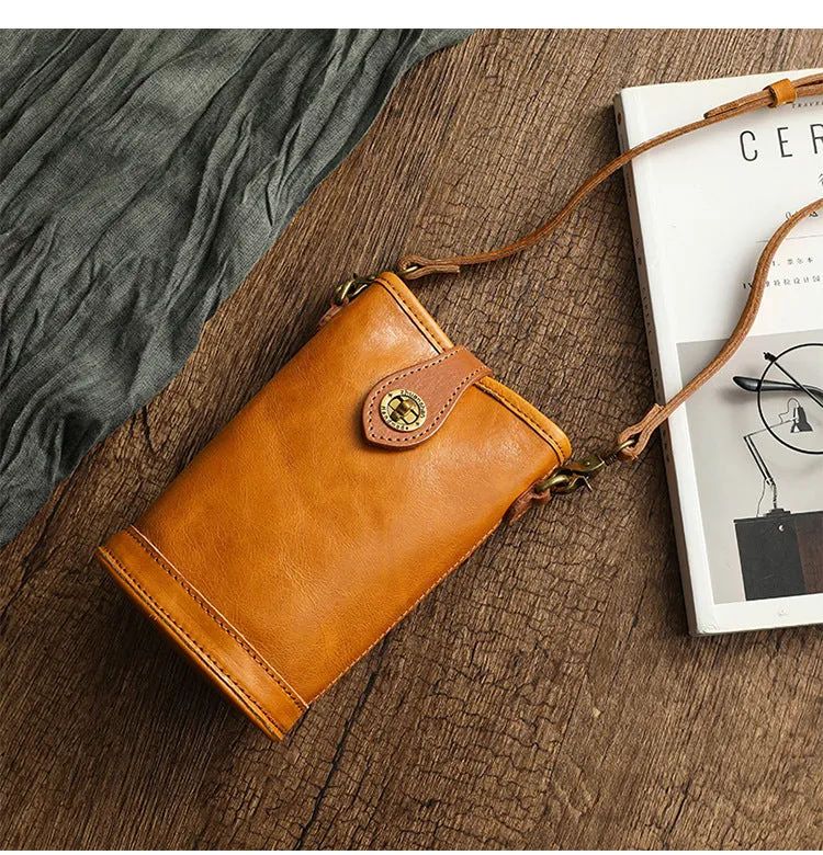 Soft Vege Tanned Leather Mobile Phone Cases