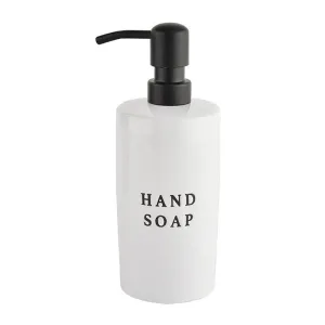 SWEET WATER DECOR | White Stoneware Hand Soap Dispenser