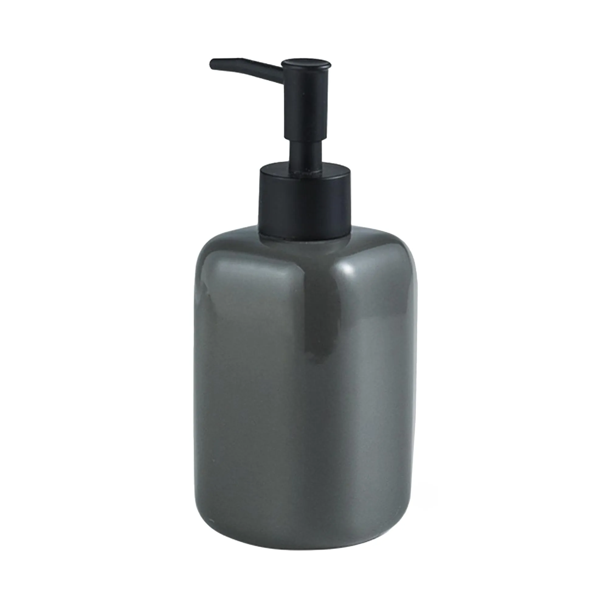 The Better Home 300ML Grey Ceramic Soap Dispenser for Bathroom | Bathroom Accessories | Liquid Soap Dispenser for Kitchen | Handwash Dispenser | Handwash Bottle | Hand Wash Dispensers Pump