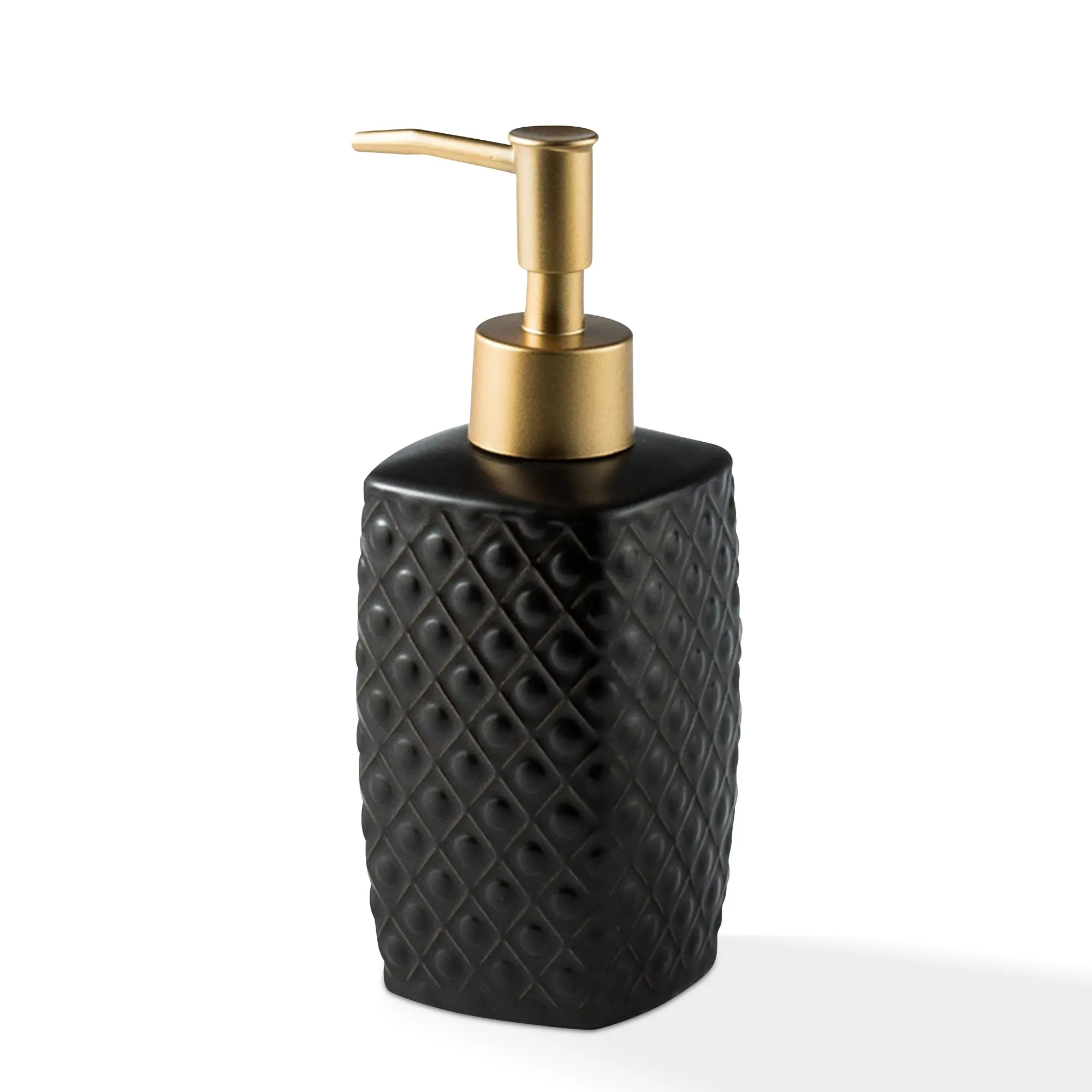 The Better Home 310ML Black Ceramic Soap Dispenser for Bathroom | Bathroom Accessories | Handwash Dispenser | Liquid Soap Dispenser for Kitchen | Handwash Bottle | Hand was Dispensers Pump