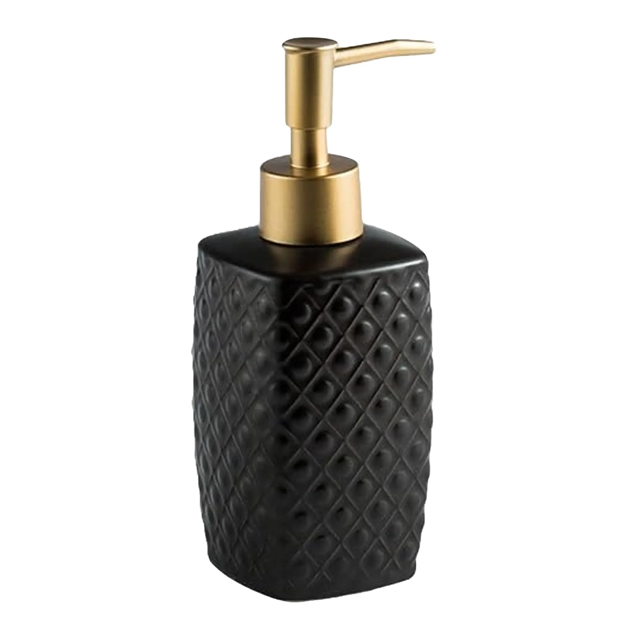 The Better Home 310ML Black Ceramic Soap Dispenser for Bathroom | Handwash Dispenser | Bathroom Accessories | Liquid Soap Dispenser for Kitchen | Handwash Bottle | Hand Wash Dispensers Pump