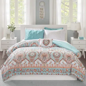 The Floral Paisley Aqua Bed Set