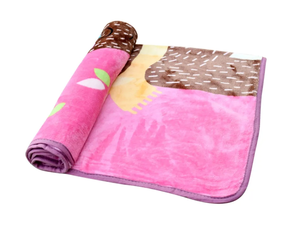 The Little Lookers Multipurpose Extra Soft Snuggly Mink Blanket | Super Comfortable All Season Single Layer Blanket for Newborn Baby/Kids/Toddlers