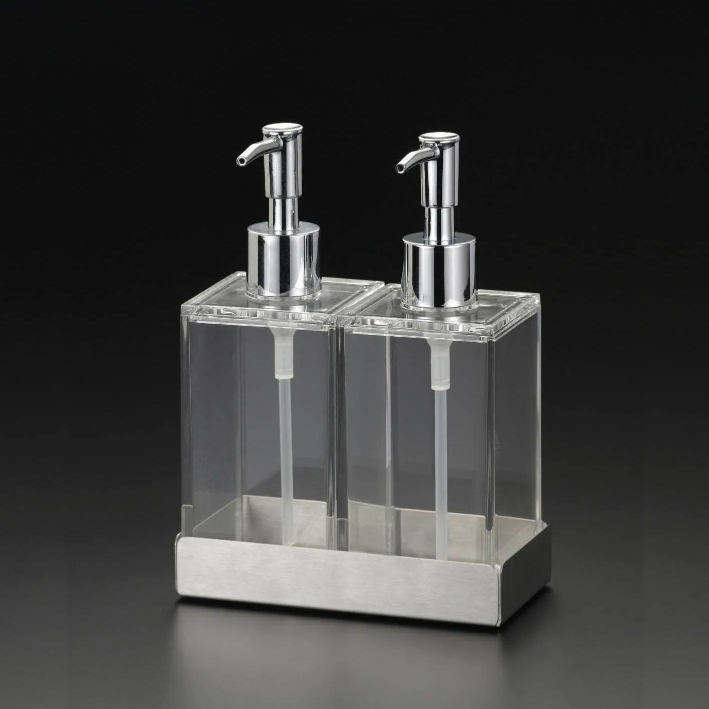 Twin Liquid Soap & Lotion Dispensers