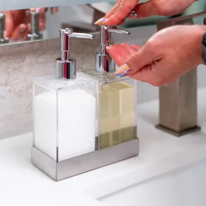 Twin Liquid Soap & Lotion Dispensers