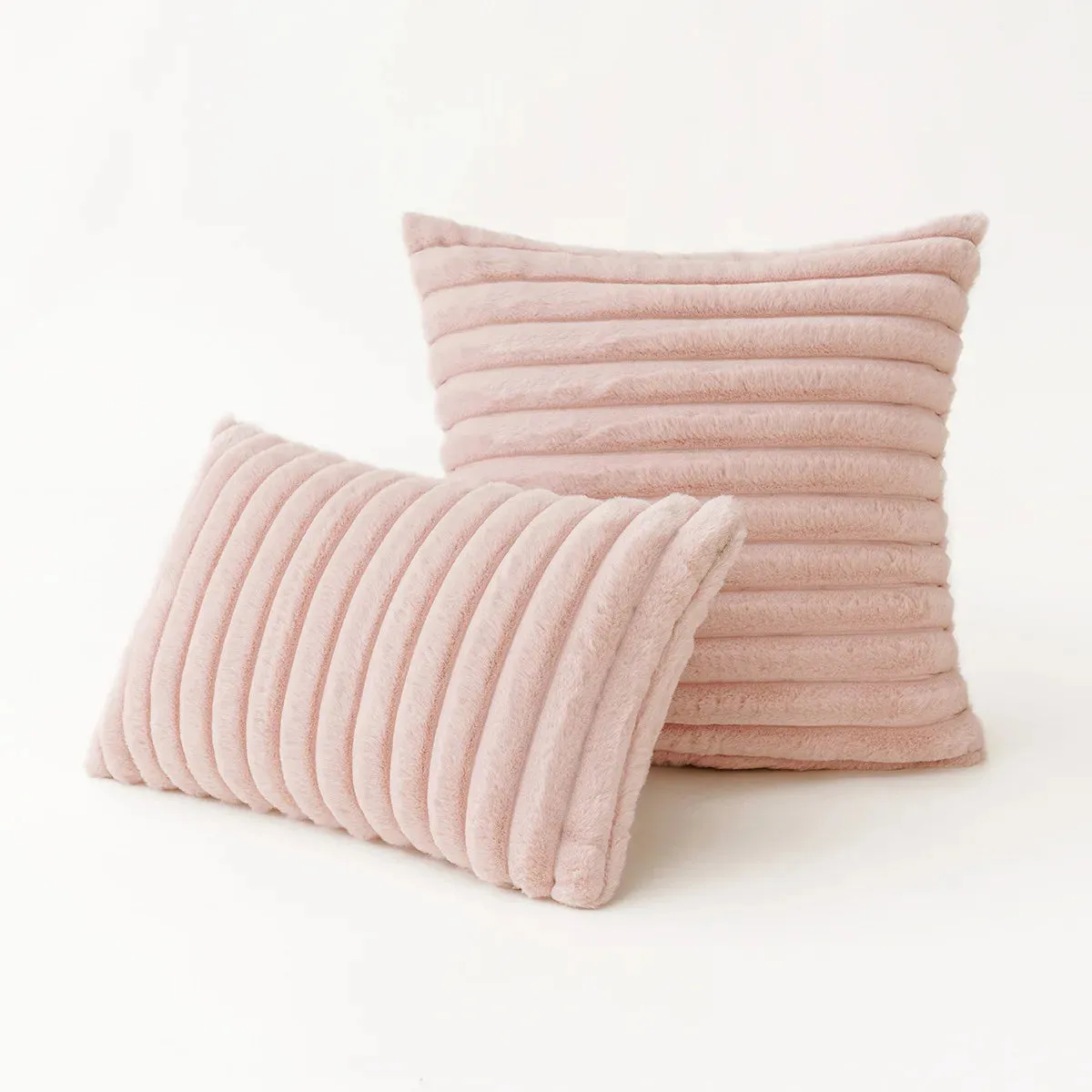 uper Soft Plush Pillow Case - Winter Throw Cushion Cover for Sofa & Bed.