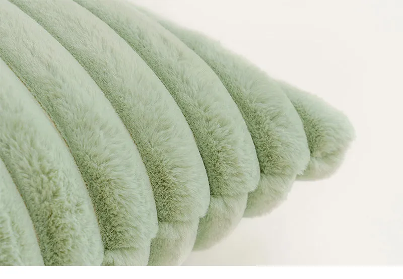 uper Soft Plush Pillow Case - Winter Throw Cushion Cover for Sofa & Bed.