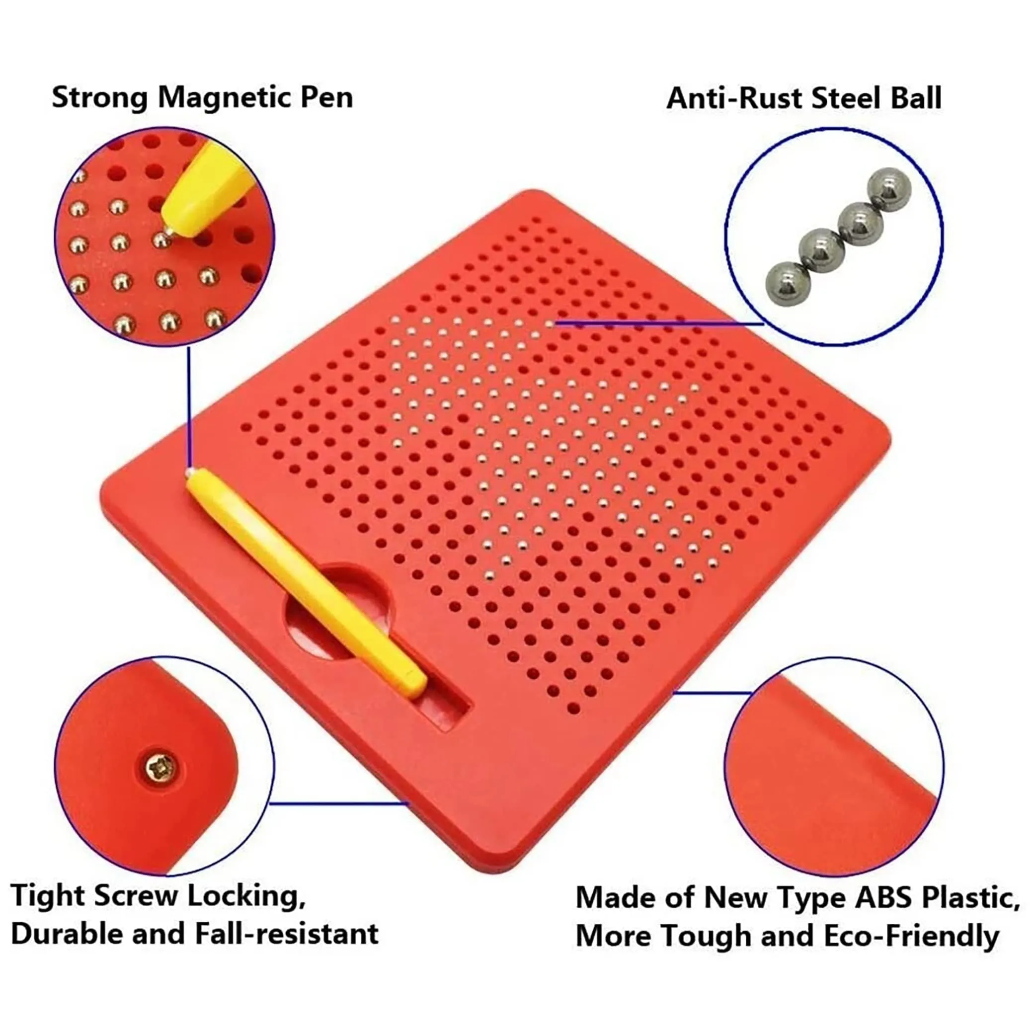 VGRASSP MagPad Play Magnetic Drawing Board - Erasable Doodle Writing Pad for Kids - Colour as per Stock (Drawing Board)