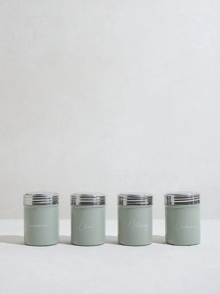 Westside Home Mint Spice Containers (Set of 4)