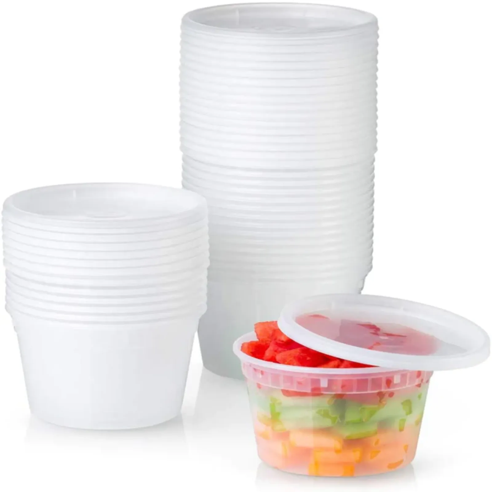 *WHOLESALE* 64oz. Heavy Duty Deli Containers with Lids | 200ct/case